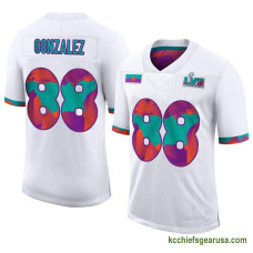Youth Kansas City Chiefs Tony Gonzalez White Authentic Super Bowl Lvii Kcc216 Jersey C2989